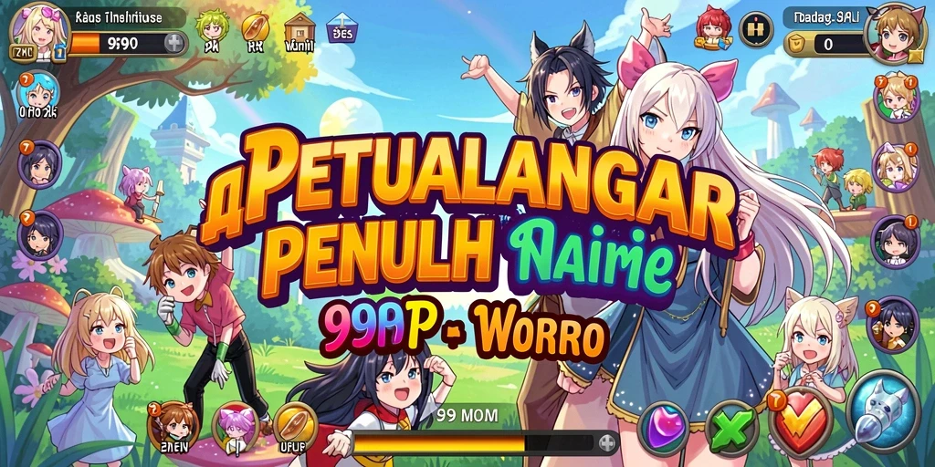 Screenshot gameplay 99RP menampilkan karakter Anime yang beraksi.