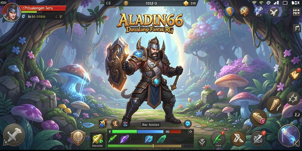 Screenshot gameplay <strong>ALADIN66</strong> yang menampilkan pertarungan epik dan grafis menakjubkan.