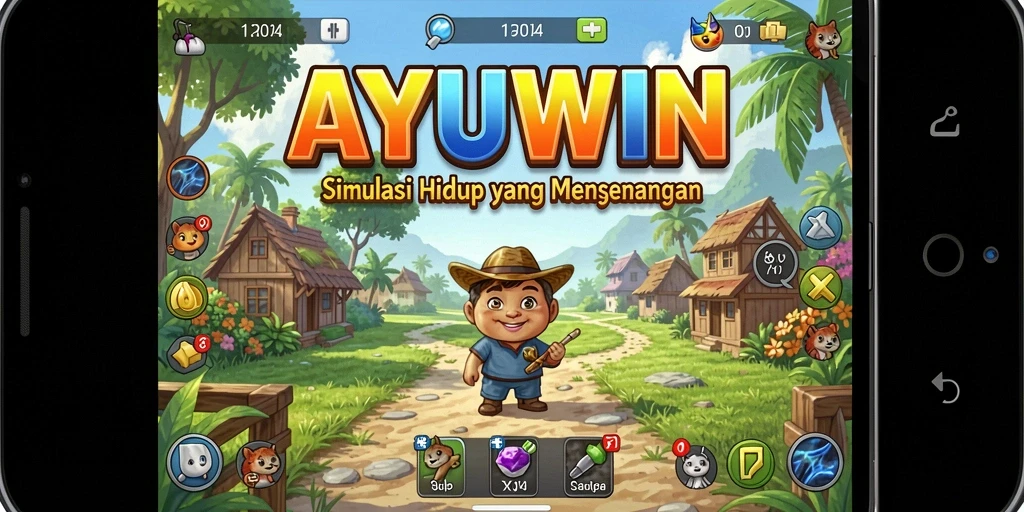 Gameplay AYUWIN yang menantang dalam simulasi kehidupan.