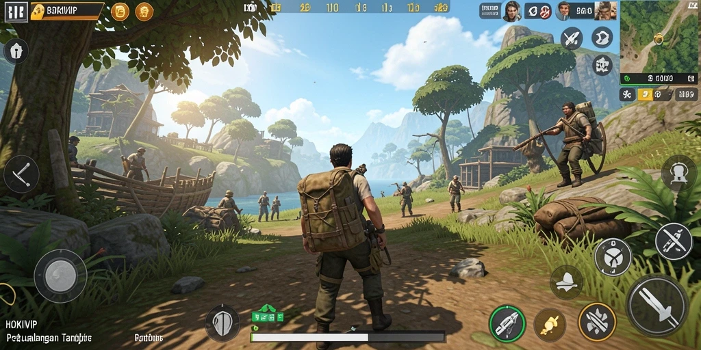 Tampilan gameplay HOKIVIP yang memukau dalam dunia terbuka.