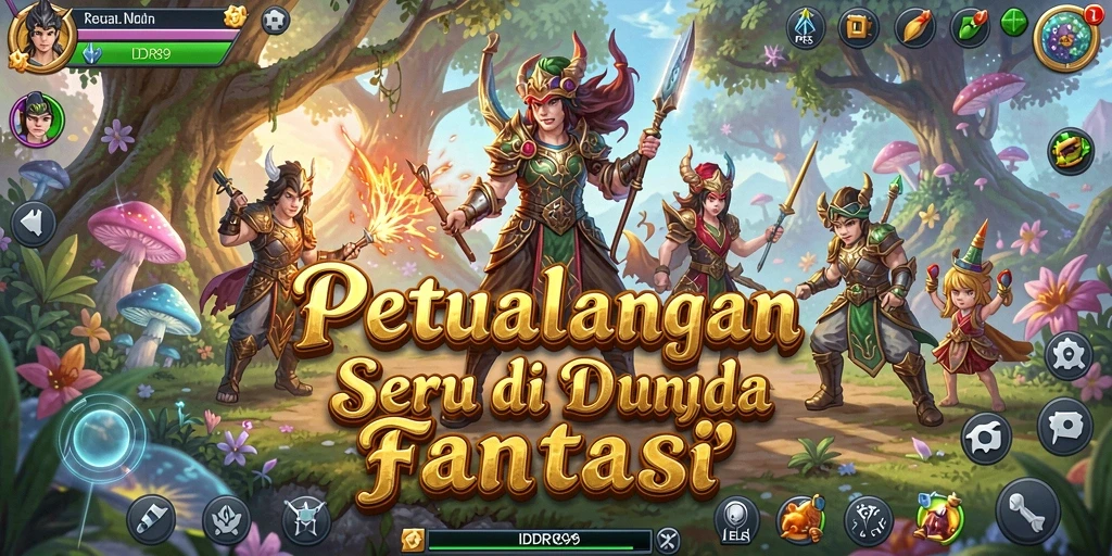 Tampilan gameplay menakjubkan dari IDR89 yang memperlihatkan pertarungan épik.