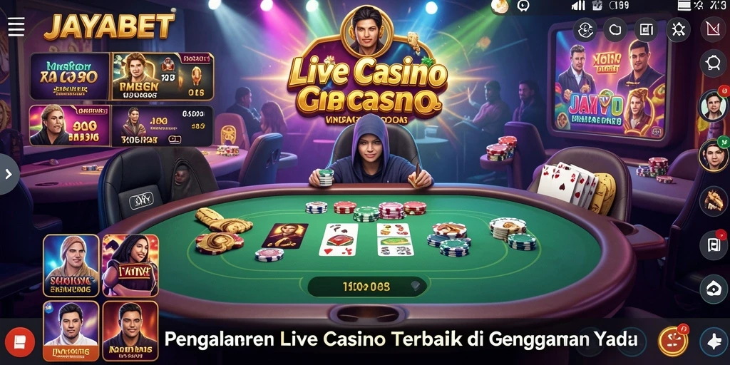 Gameplay menegangkan di JAYABET dengan dealer langsung.