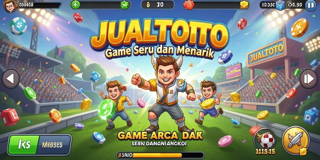 Screenshot utama JUALTOTO menampilkan gameplay seru dan tantangan menarik.