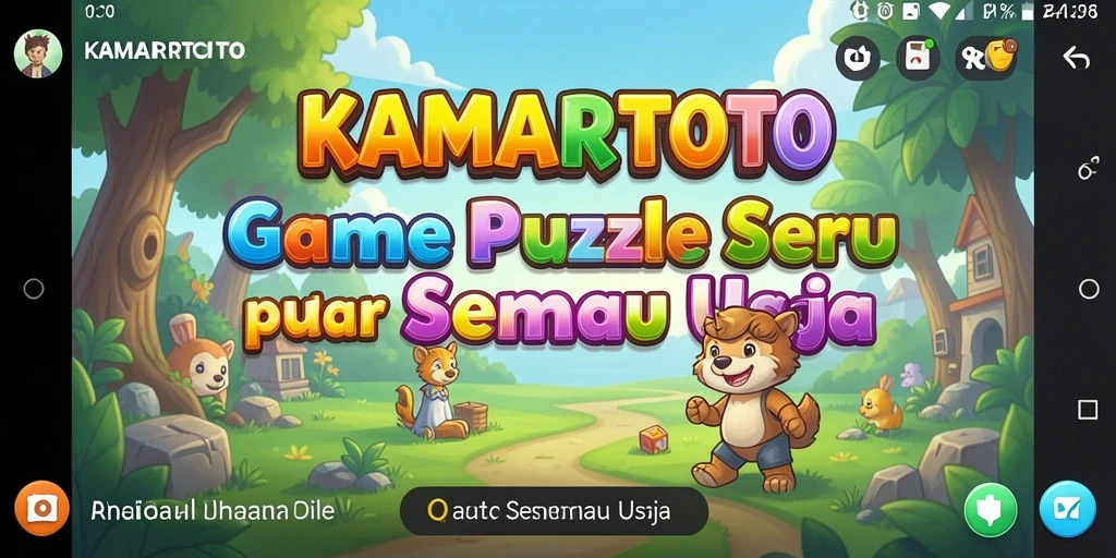 Tampilan gameplay KAMARTOTO dengan teka-teki yang menarik.