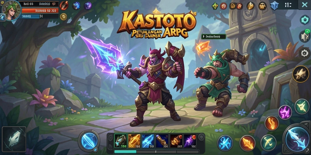 Tampilan gameplay KASTOTO yang mendebarkan dan penuh aksi.