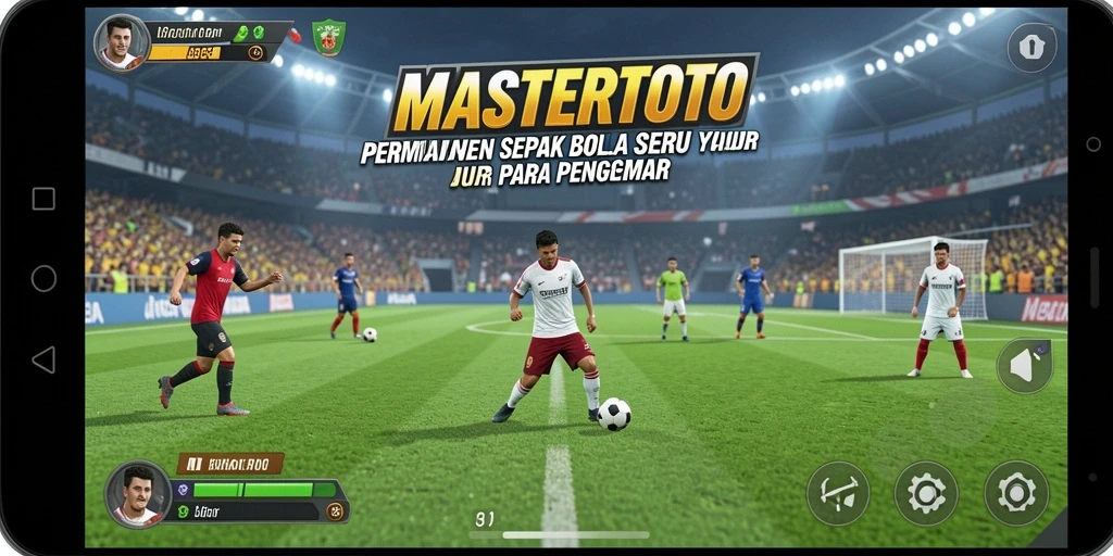 Tampilan menarik dari gameplay sepak bola MASTERTOTO.