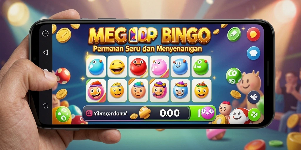 Tampilan gameplay seru dari permainan Bingo di MEGAIDR.