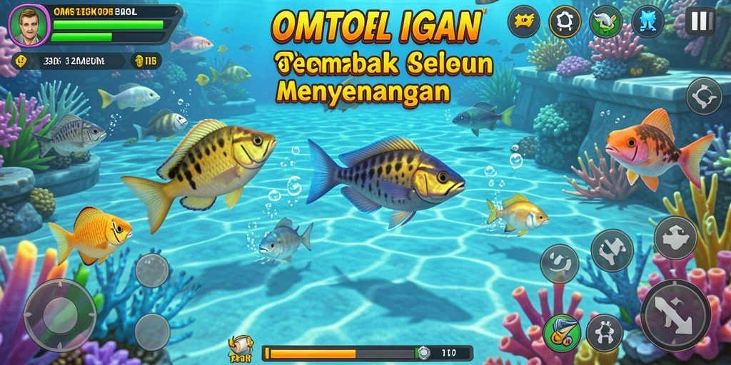 Screenshot gameplay Tembak Ikan yang seru dan menarik dalam OMTOGEL.