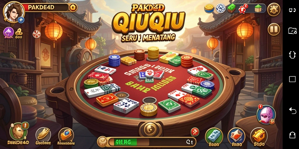 Tampilan gameplay menarik dari game QiuQiu PAKDE4D.