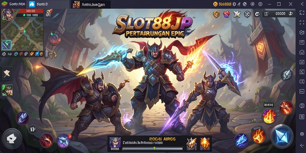 Tampilan gameplay SLOT88JP yang menegangkan dan menawan.