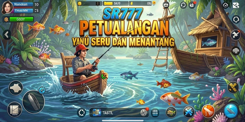 Gameplay menawan dalam SR777 dengan pemandangan memancing yang indah.