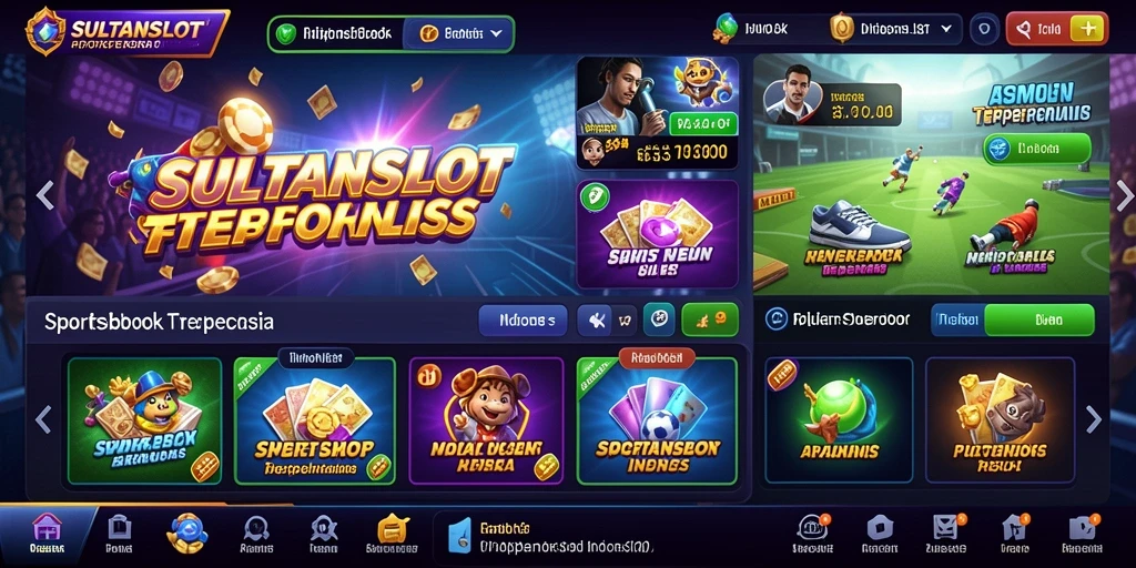 Tampilan gameplay SULTANSLOT dengan berbagai pilihan taruhan olahraga.