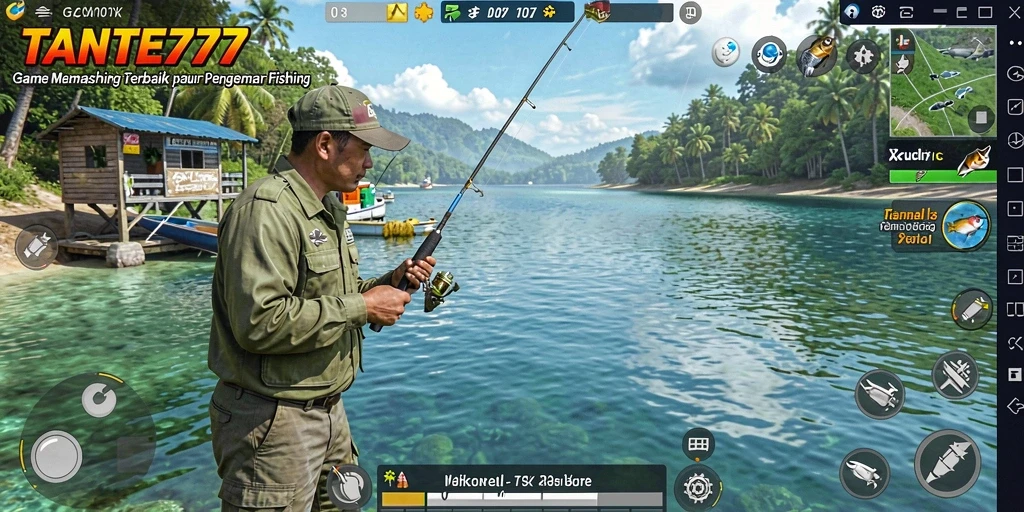 Gameplay seru dengan pengalaman memancing yang mendebarkan.